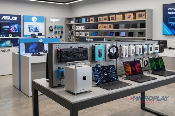 Venda de computadores, notebooks e acessórios