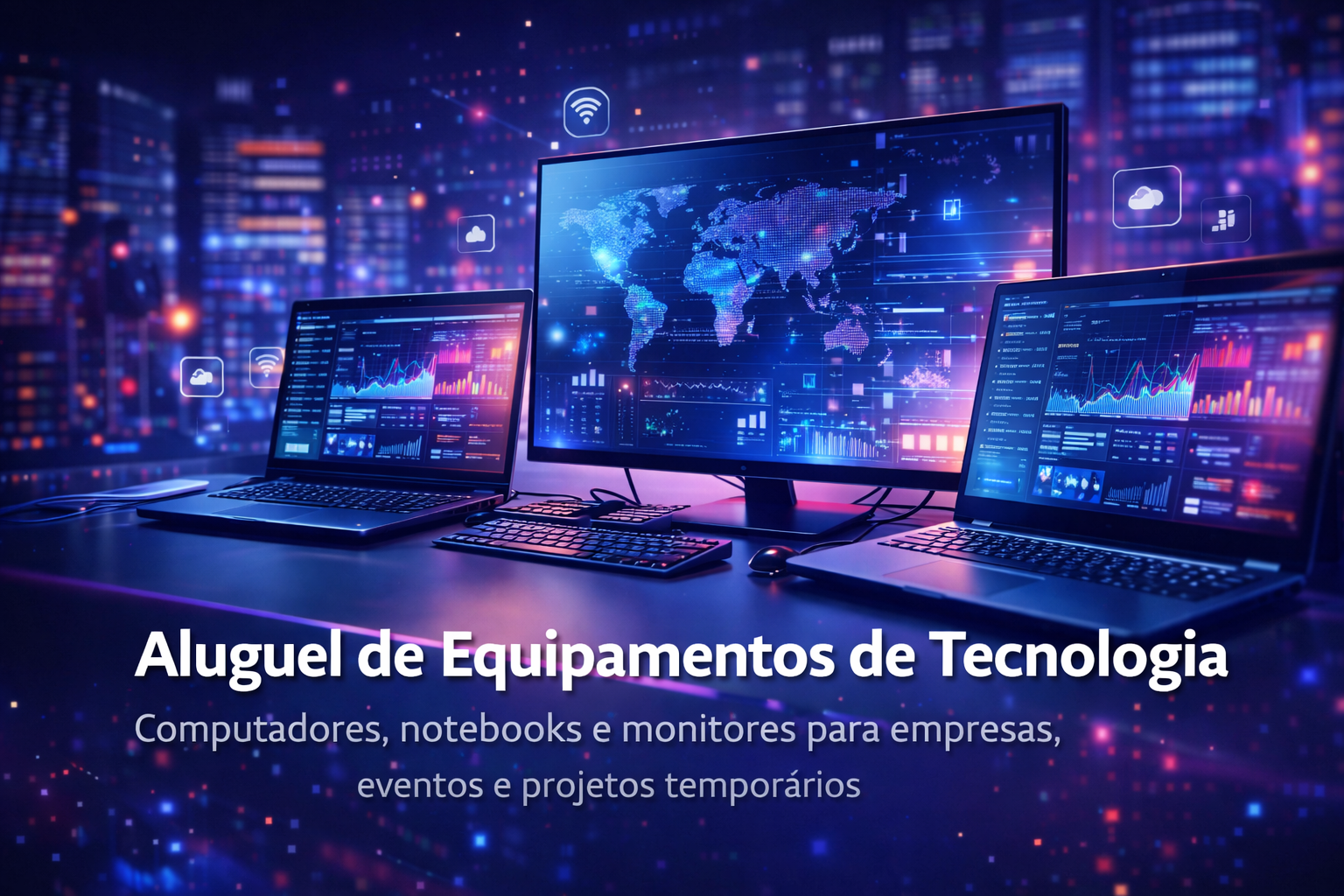 Locação de equipamentos de tecnologia